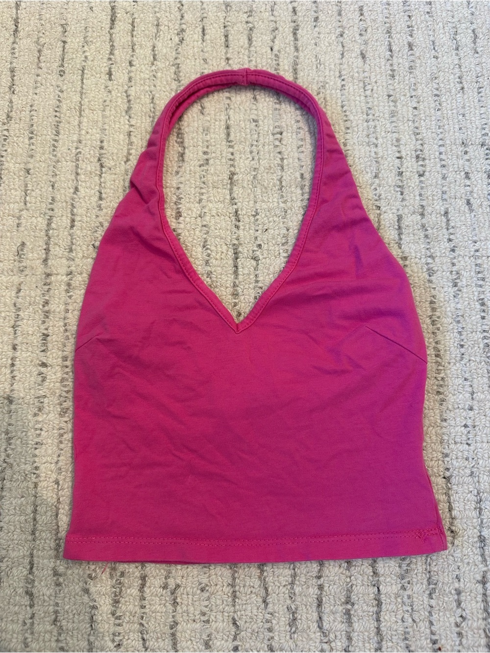 Princess Polly Pink Halter Crop Top